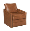 ACME Rocha Accent Chair w Swivel, Brown Leather Aire brown-leather