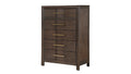 Kenzo Modern Style King 5PC Storage Bedroom Set Made box spring not required-king-walnut-wood-5 piece