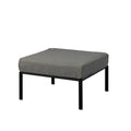 ACME Rajni Patio Ottoman, Gray Fabric & Black Finish gray-fabric