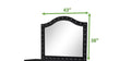 Sophia Mirror In Color Black Made With Wood black-contemporary-modern-wood