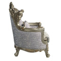 ACME Miliani Chair w Pillow, Fabric & Antique Bronze antique bronze-fabric