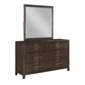 Kenzo Modern Style Mirror Made with Wood in Walnut walnut-bedroom-contemporary-modern-solid