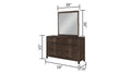 Kenzo Modern Style Mirror Made with Wood in Walnut walnut-bedroom-contemporary-modern-solid