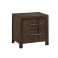 Kenzo Modern Style King 4PC Storage Bedroom Set Made box spring not required-king-walnut-wood-4 piece