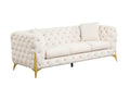 Contempo Modern Style Sofa Made with Wood in Cream cream-wood-primary living space-contemporary-faux