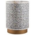 Luxe End Table Gray gray-wood