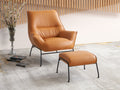 ACME Jabel Accent Chair, Sandstone Top Grain Leather brown-leather
