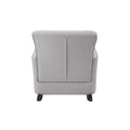 Acme Denzell Rocking Chair, Gray Linen Ac02185