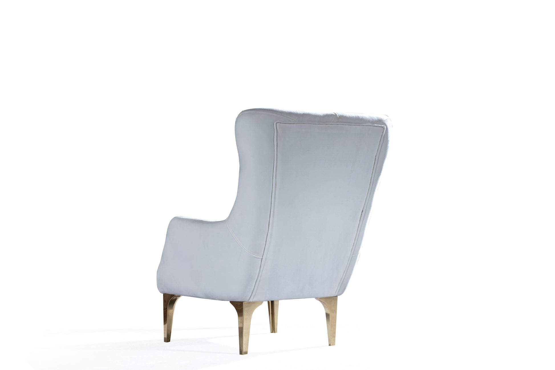 Lust Modern Style Chair in Off White off white-modern-upholstered-wood