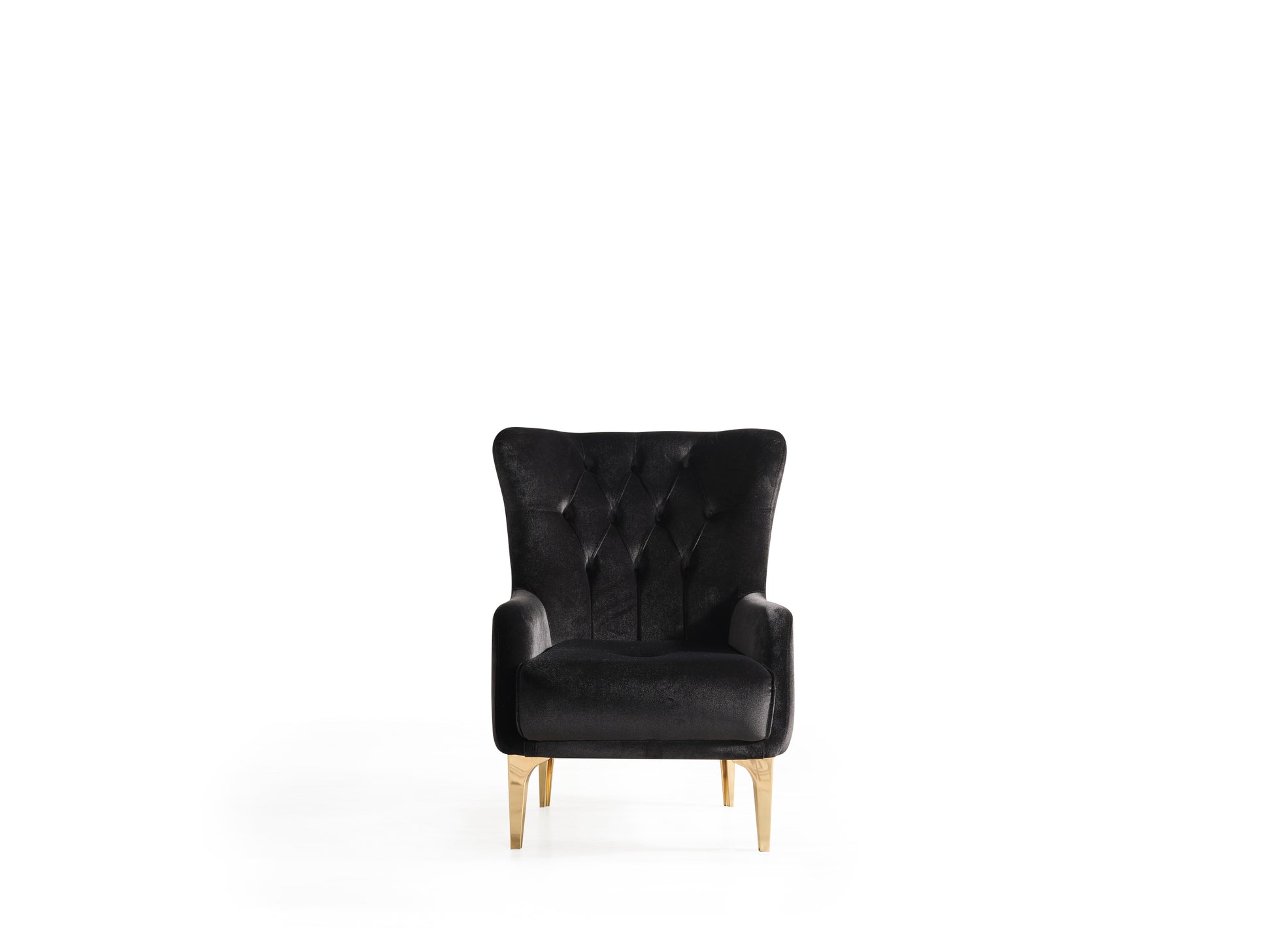 Lust Modern Style Chair in Black black-modern-upholstered-wood