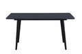 Modern Contemporary Dining Table 1pc Black Sintered black-dining