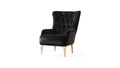 Lust Modern Style Chair in Black black-modern-upholstered-wood