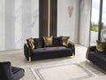 Lust 3Pc Modern Living Room Set in Black black-wood-modern-upholstered-wood