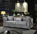 Velencia 3Pc Modern Living Room Set in Silver silver-wood-primary living