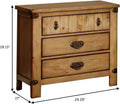 Cottage Style Weathered Elm 1pc Nightstand Ball