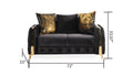 Lust 3Pc Modern Living Room Set in Black black-wood-modern-upholstered-wood