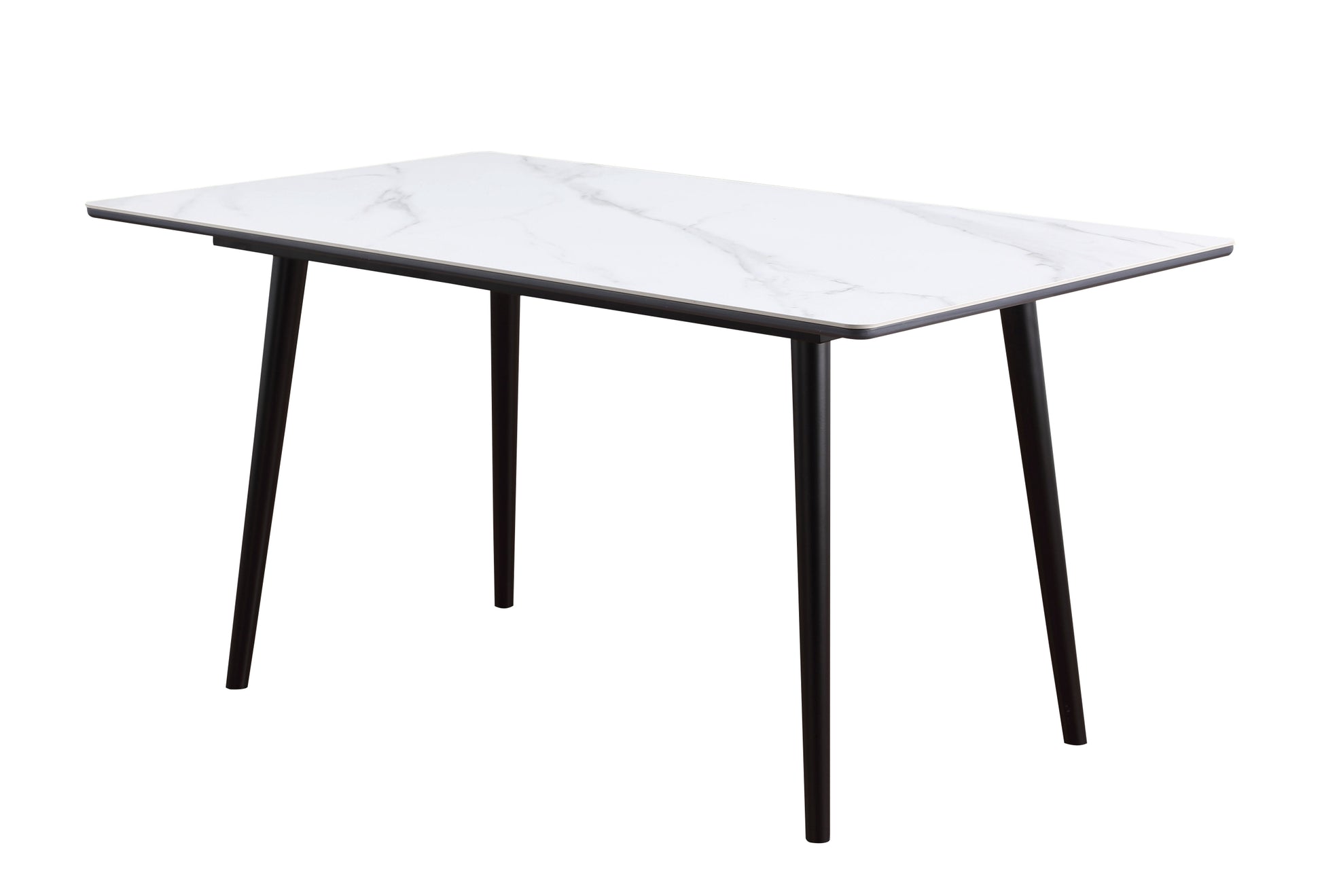 Modern Contemporary Dining Table 1pc White Sintered white-dining