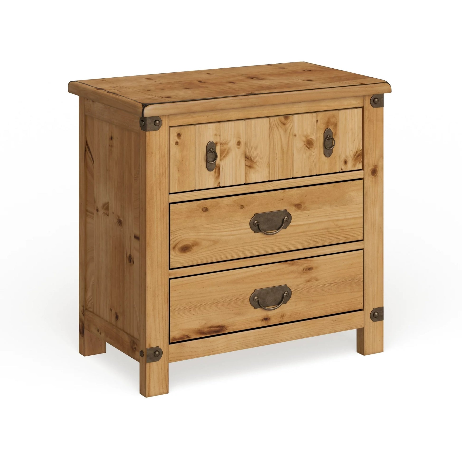 Cottage Style Weathered Elm 1pc Nightstand Ball