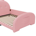 Twin Size Upholstered Rabbit Shape Princess Bed