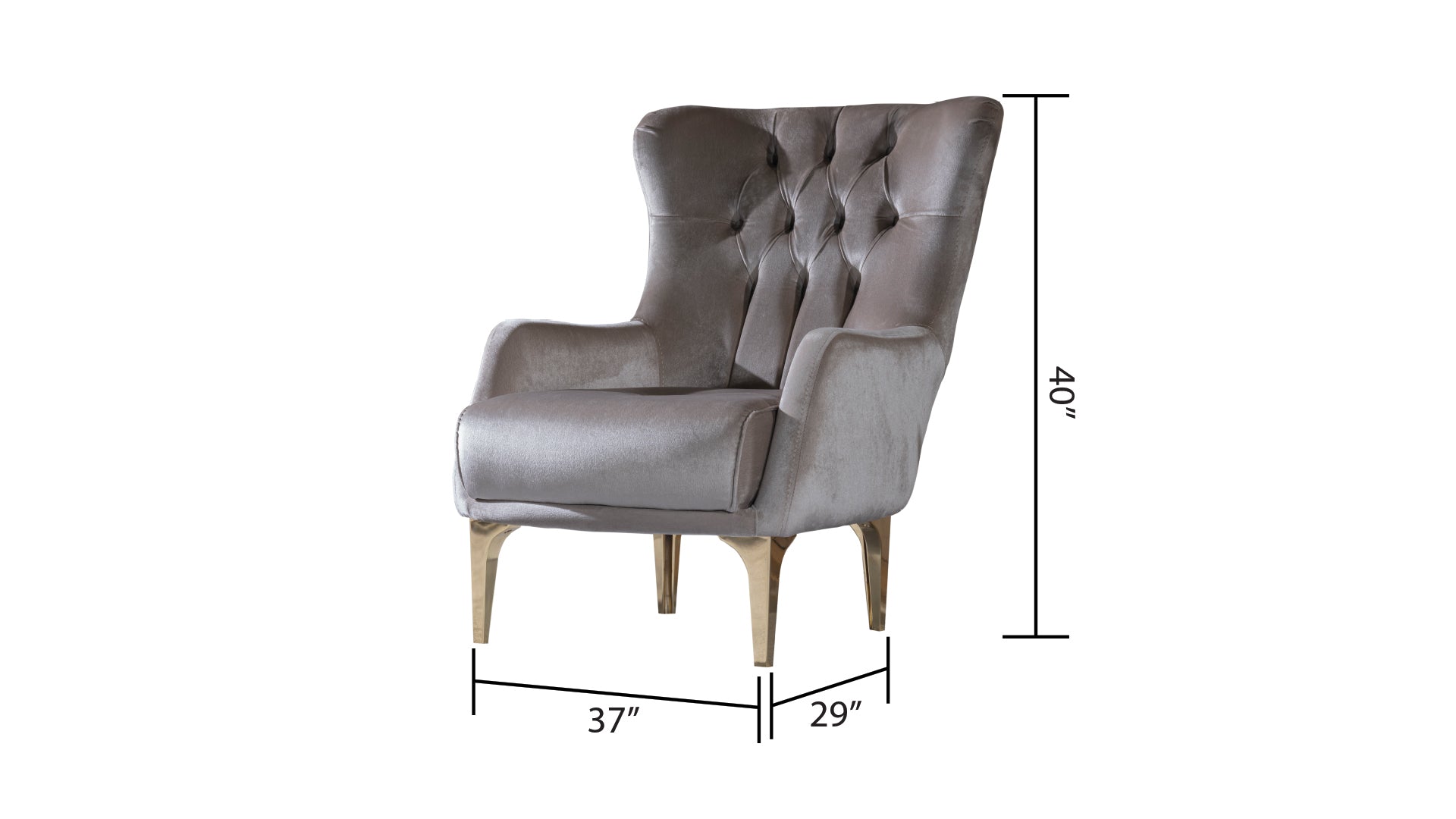 Lust Modern Style Chair in Taupe taupe-modern-upholstered-wood
