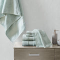 Cotton 6 Piece Bath Towel Set seafoam-cotton