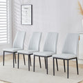 5 Piece Dining Table Chairs Set, Rectangular