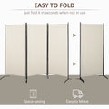 3 Panel 6ft Room Divider Folding Privacy Screen