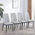 5 Piece Dining Table Chairs Set, Rectangular