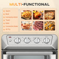 Air Fryer Toaster Oven, 21QT 7 In 1 Convection Oven silver-stainless steel