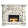 Acme Adara Fireplace Antique White Finish Ac01620