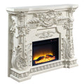 Acme Adara Fireplace Antique White Finish Ac01620