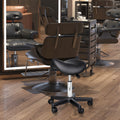 Rolling Saddle Stool, Swivel Salon Chair,