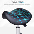 Rolling Saddle Stool, Swivel Salon Chair,