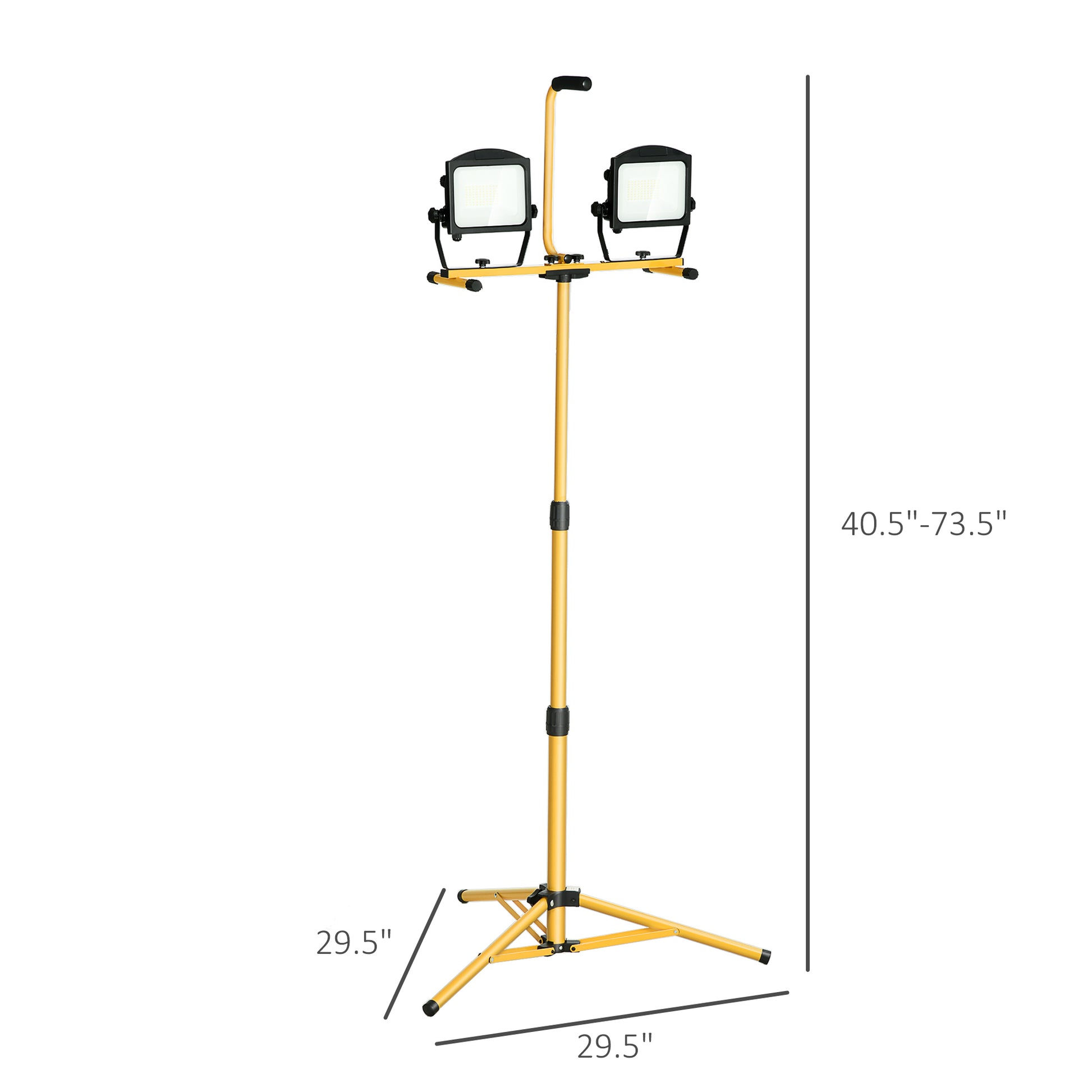 10,000 Lumen Dual Head Led Work Lights with Stand