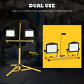 10,000 Lumen Dual Head Led Work Lights with Stand