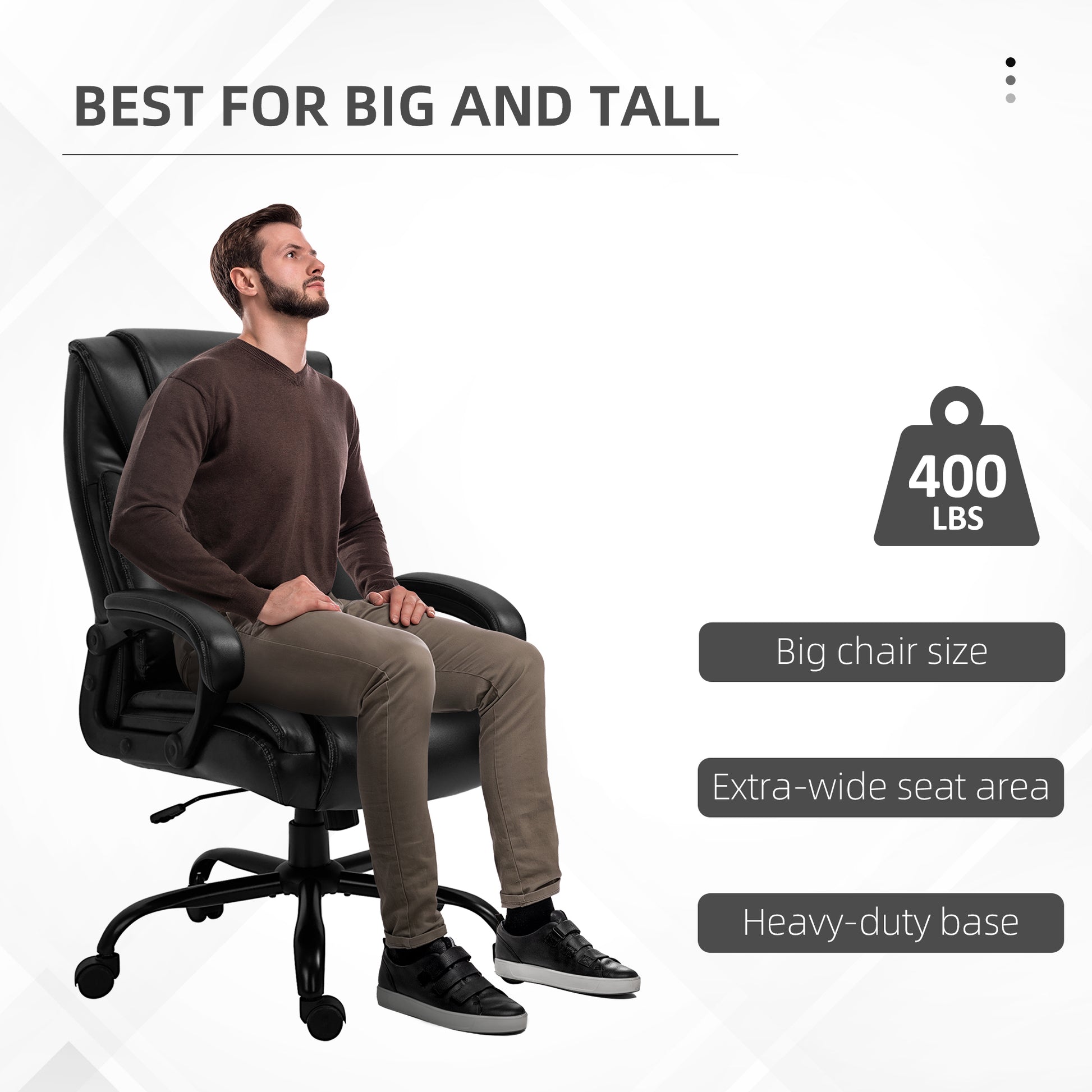 Big and Tall 400lbs Executive Office Chair with