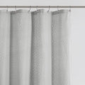 Matelasse Shower Curtain gray-cotton