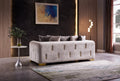 Impreza Modern Style Sofa in Beige beige-velvet-wood-primary living