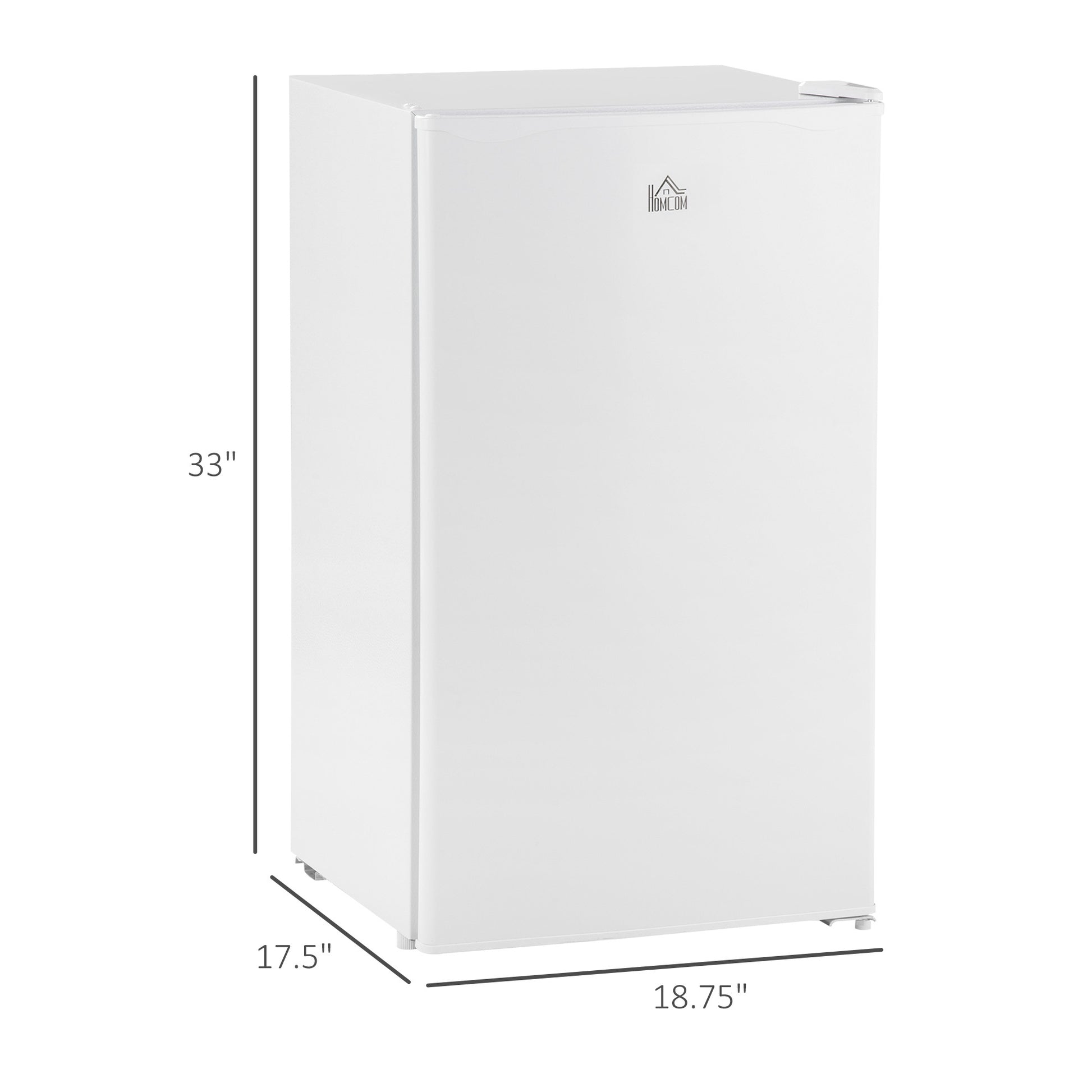 3.2 Cu.Ft Mini Fridge with Freezer, Single Door