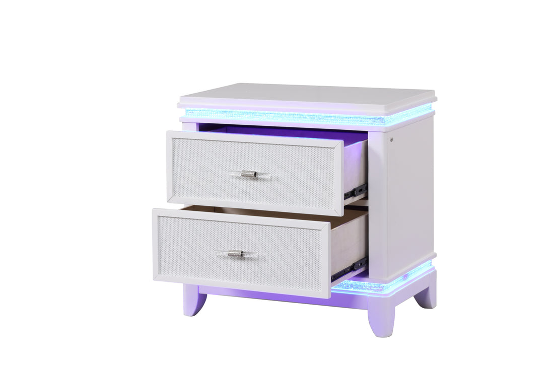 Opium Nightstand in Milky White