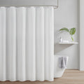 Matelasse Shower Curtain white-cotton