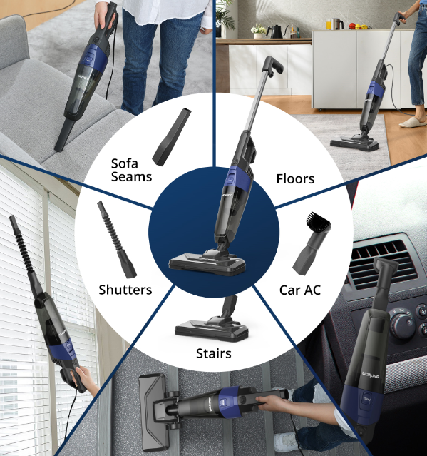 5 In 1 Handheld Lightweight Bagless Vacuum