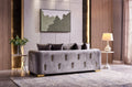 Impreza Modern Style Sofa in Silver silver-velvet-wood-primary living