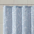 Floral Shower Curtain blue-cotton