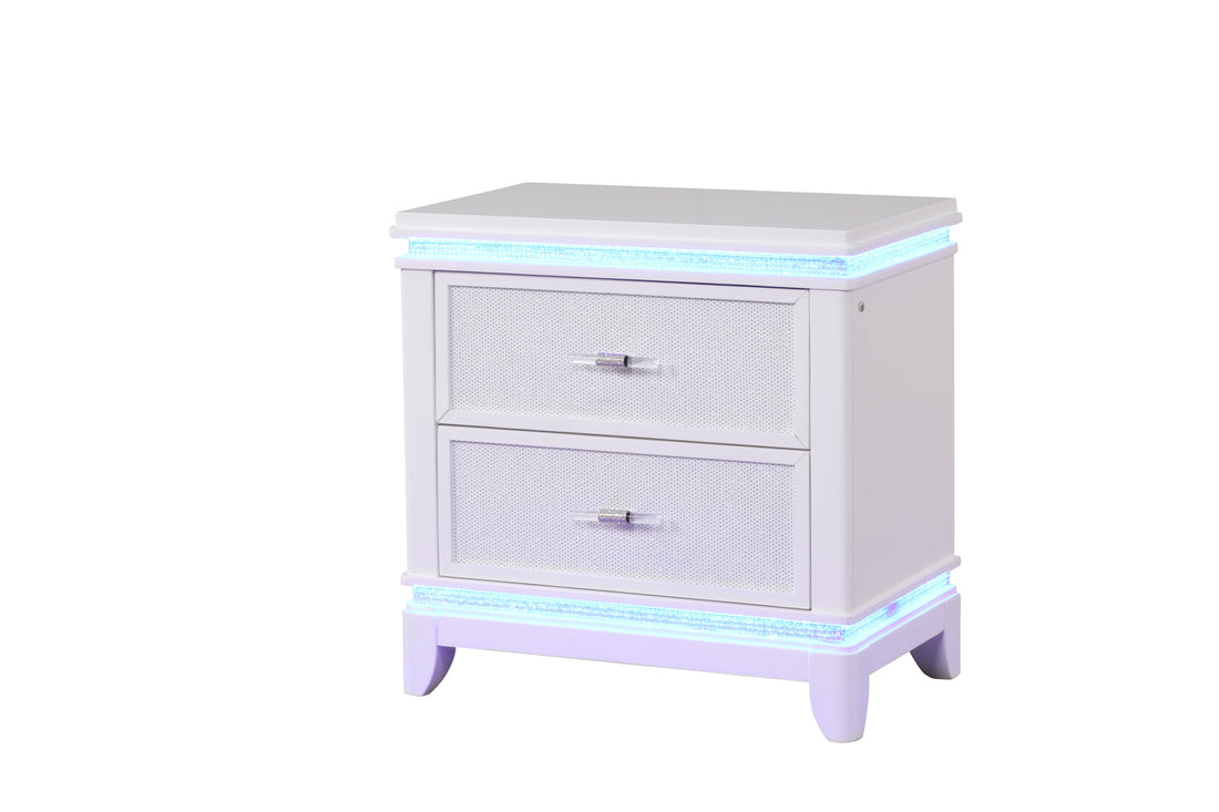 Opium Nightstand in Milky White