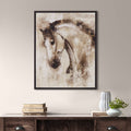 Hand Embellished Framed Canvas Horse Wall Art