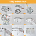 Fancy hanging ceiling lamps luxury modern pendant transparent-modern-crystal