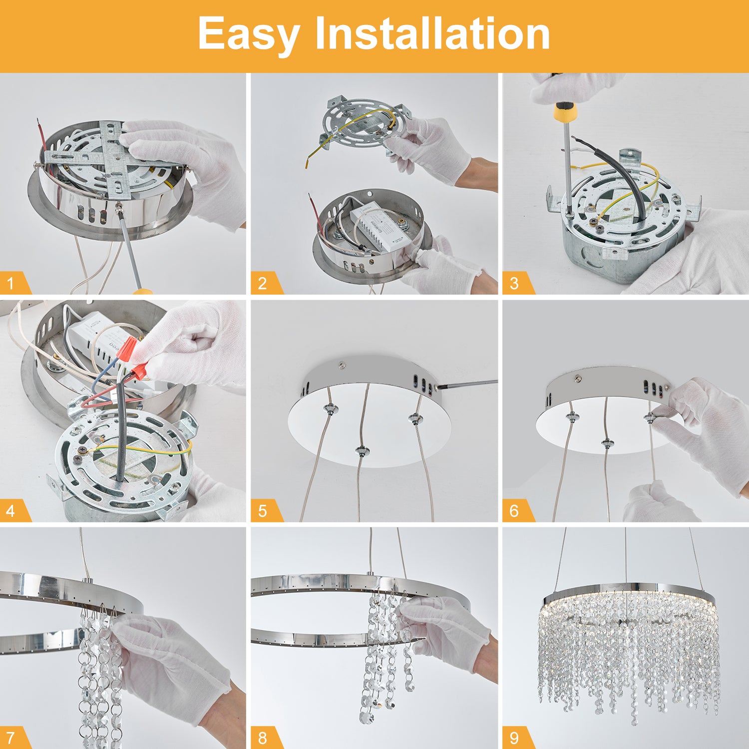 Fancy hanging ceiling lamps luxury modern pendant transparent-modern-crystal