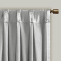 Pleat Curtain Panel with Tieback Single silver-polyester