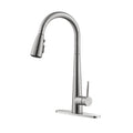 Kitchen Faucet with Pull Down Sprayer brushed nickel-stainless steel